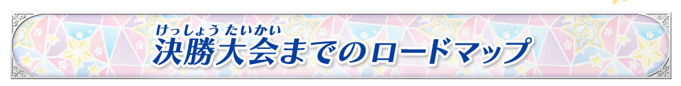決勝大会までのロードマップ